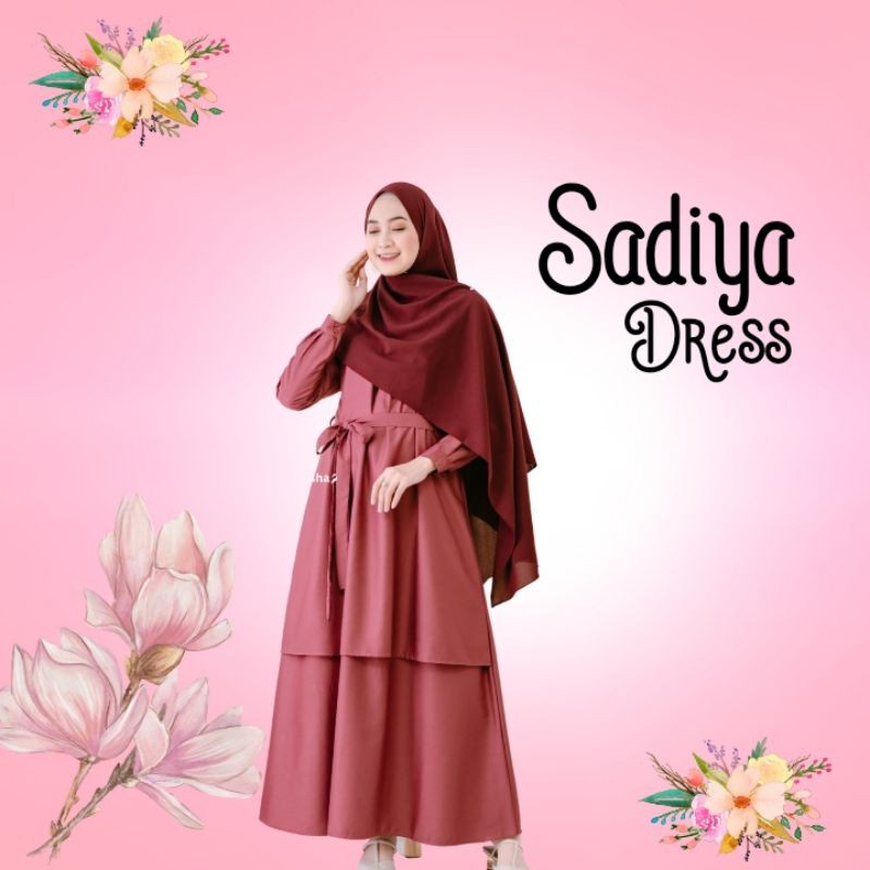 Sadiya dress, baju lebaran wanita,gamis busui kekinian,gamis busui friendly,wudhu friendly