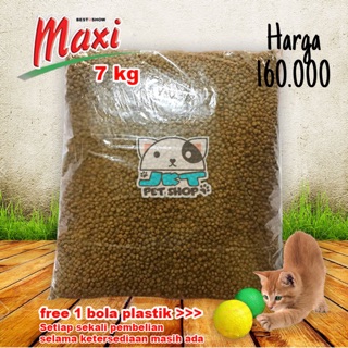 Makanan Kucing Maxi Cat Food Chicken Tuna Premium Repack 7 Kg