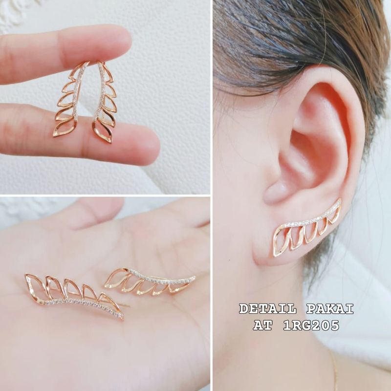 Anting Wanita Titanium Anti Karat Anting Wanita Terlaris-Rose Gold22k (9)