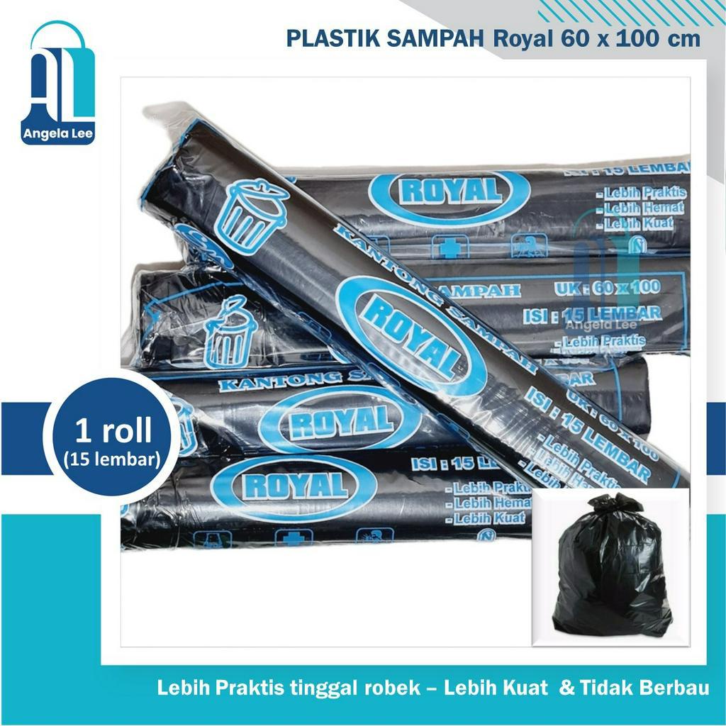 Plastik Sampah Roll / Kantong Sampah Hitam / Trash Bag Premium 60x100