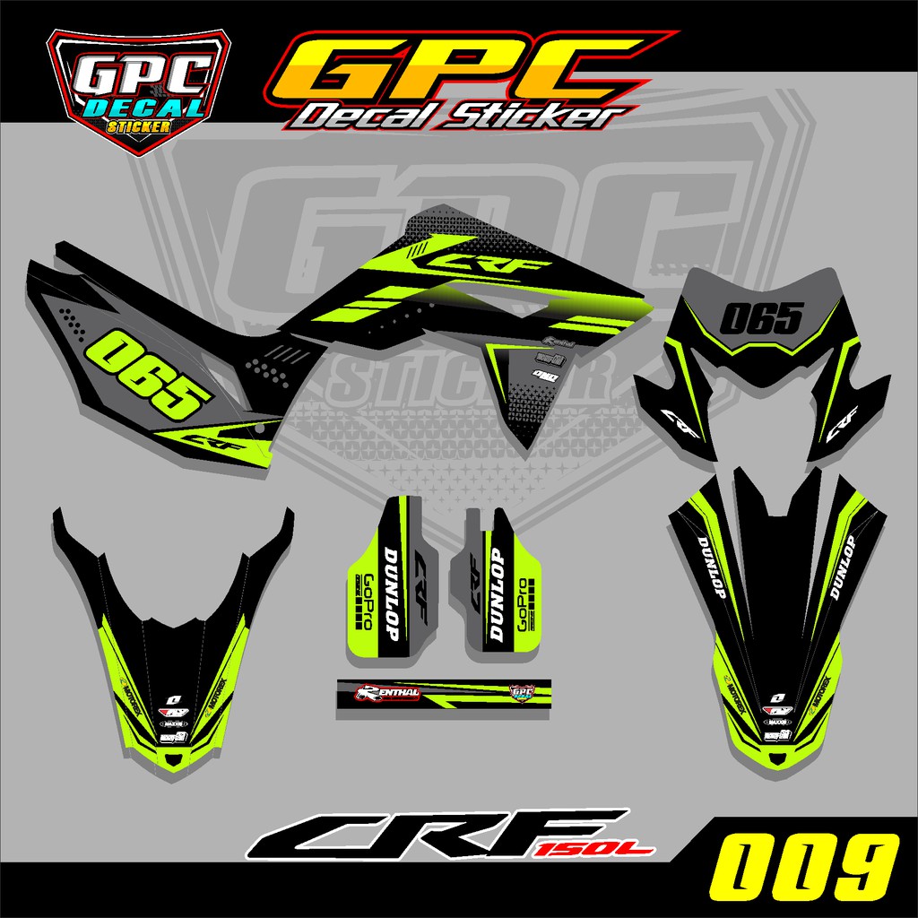 Decal Sticker CRF 150 L Sticker Fullbody-Dekal stiker CRF 150 L Custom Desain- GPC-009