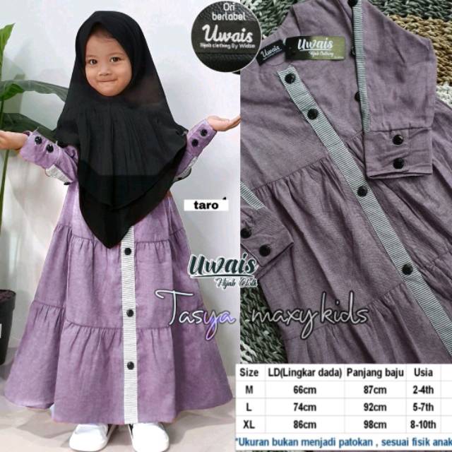 TASYA MAXY KIDS NEW ARRIVAL - GAMIS MURAH ORI UWAIS HIJAB - GROSIR GAMIS - GAMIS ANAK