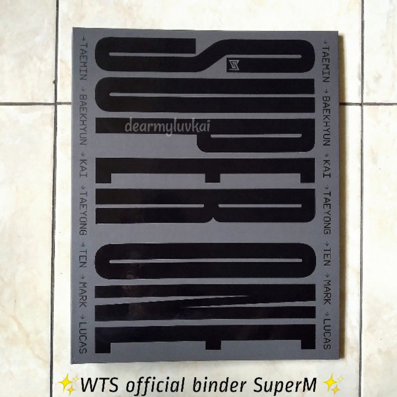 [OFFICIAL] Binder SuperM 'Super One' taeyong mark kai baekhyun lucas ten taemin