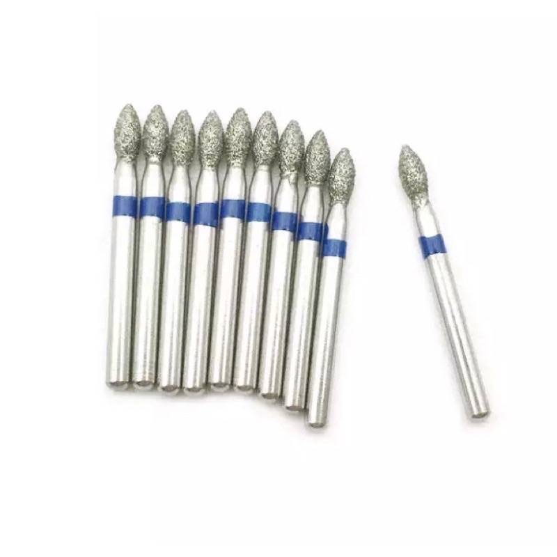 Z9- 1pcs Dental diamond bur high speed flame