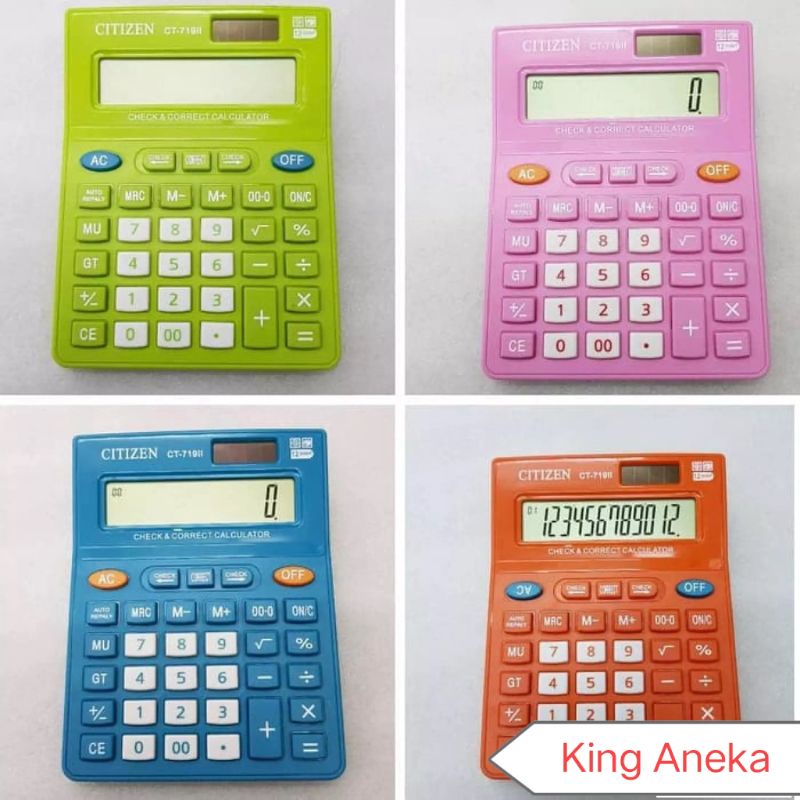 

Kaltulator Citizen 719II 12 Digit New Model Bisa Cek Ulang