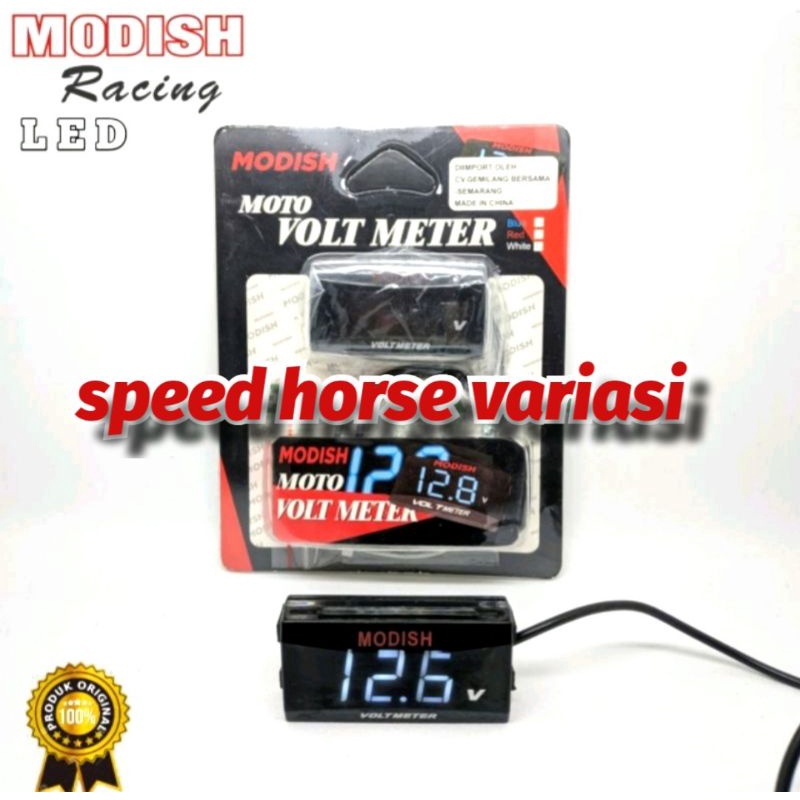 Volt meter meter Aki Digital alat pengukur Aki motor LED Real pict