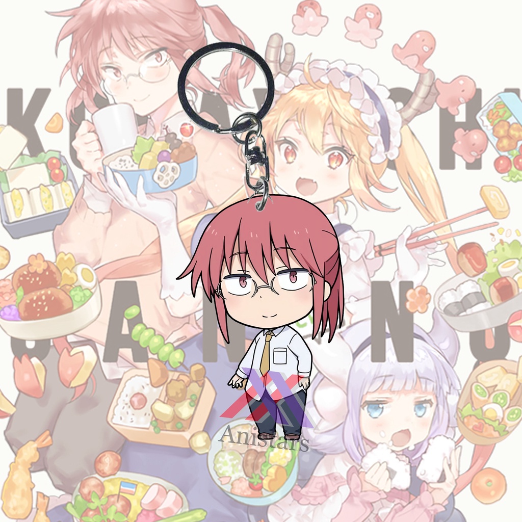 Gantungan Kunci Kobayashi-san Chi no Maid Dragon Kobayashi - Key Chain - Strap hp - Pinch strap - Ga