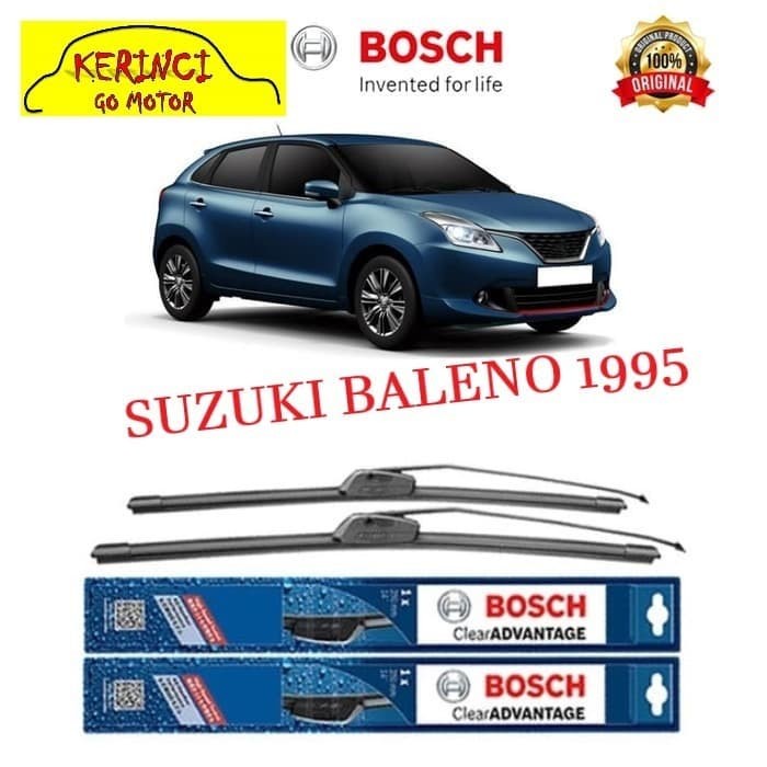 WIPER BOSCH CLEAR ADVANTAGE SUZUKI BALENO 1995 20&quot; &amp; 18&quot; SEPASANG