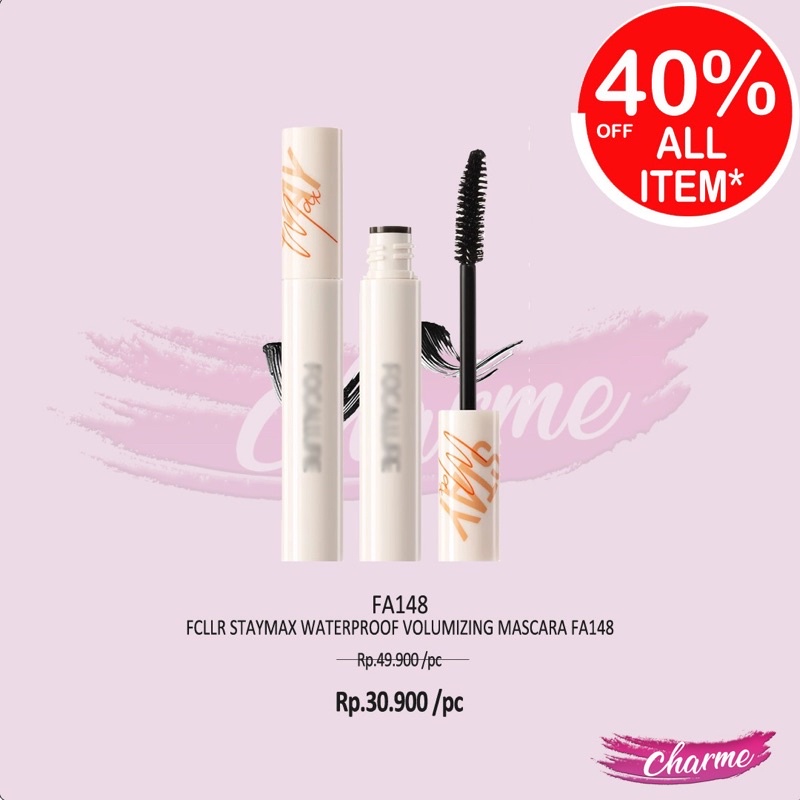 (READY & ORI) Focalure Staymax Waterproof Volumizing Mascara FA148 FA 148 Longlasting Melentikan