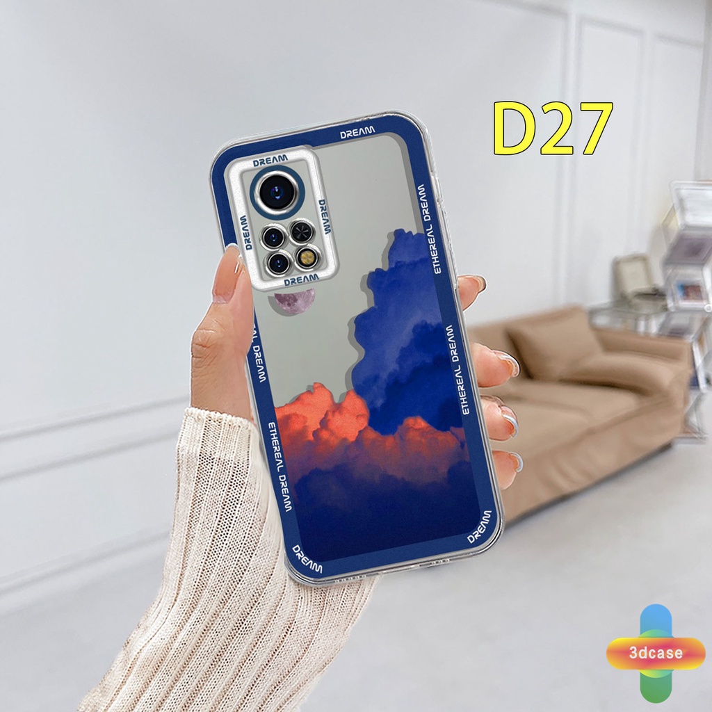 Casing Infinix Hot 11S NFC 10 11 Play 10 10t 10s NFC 10i 9 Pro 10 Lite 11 Plus Hot 9 Play 11 Infinix Smart 6 5 4 4C 5 Pro Tencno Spark 5 PRO A15 A16 A9 A5 A7 A5S Y12 Y20 Y15S Y21S A12 Ins Colorful Clouds Transparent Case