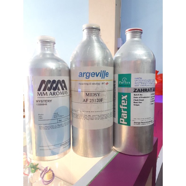 Kaleng alumunium 1 kg bekas parfum