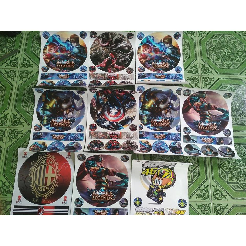 Ukuran Stiker Tebok Lovebird Rahman Gambar