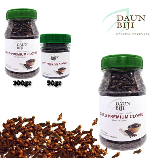 DAUN BIJI PREMIUM CENGKEH KERING 100gr BOTOL CLOVE 