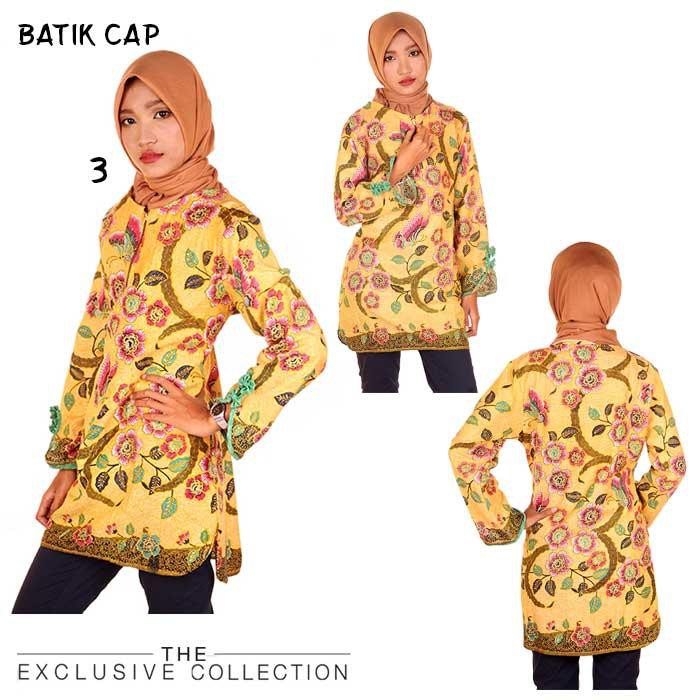 Blouse Batik I Baju Batik Kerja  Wanita I Baju Kerja Blouse Batik Wanita Estu