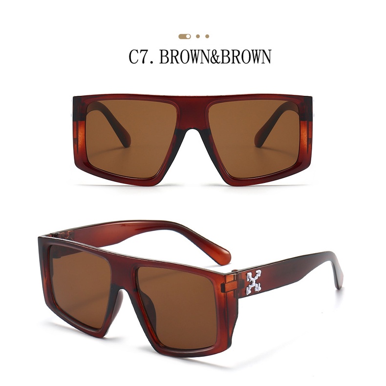 Kacamata Hitam Model frame Kotak oversized Gaya Korea Untuk Wanita