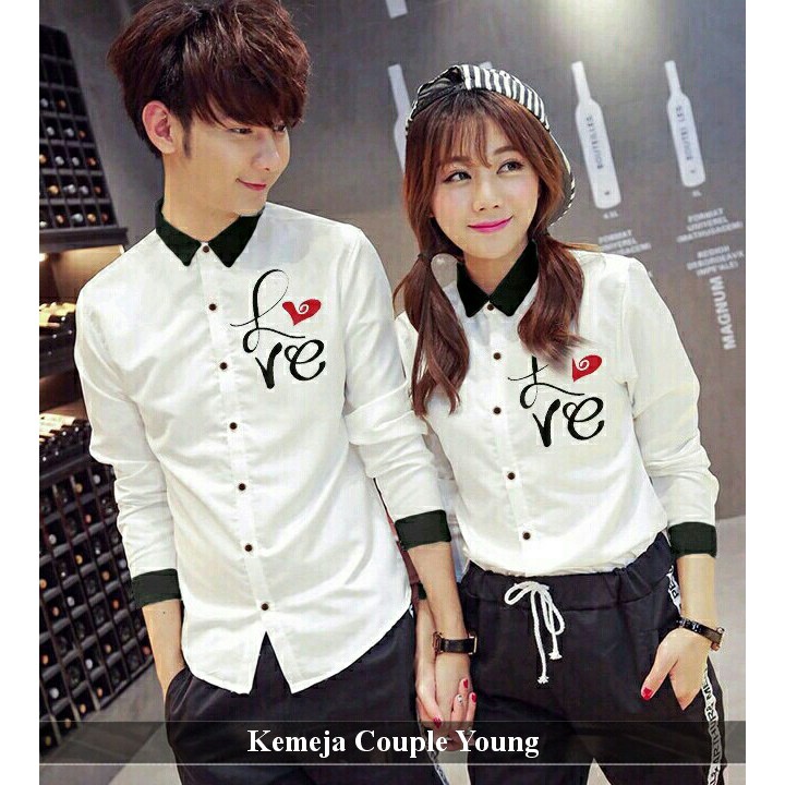 25+ Trend Terbaru Baju Couple Kemeja Putih Polos