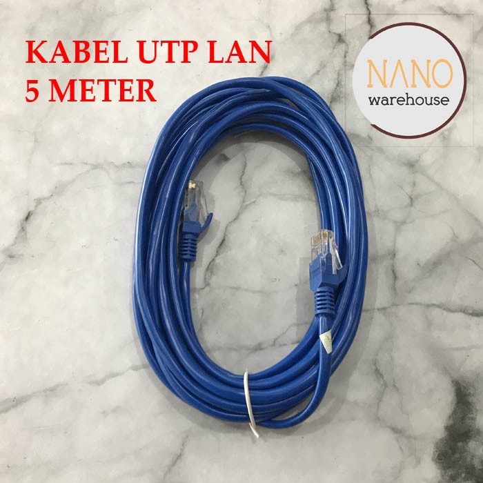 Kabel Internet LAN Cat5UTP RJ45 5 Meter Original TECHNOTECH