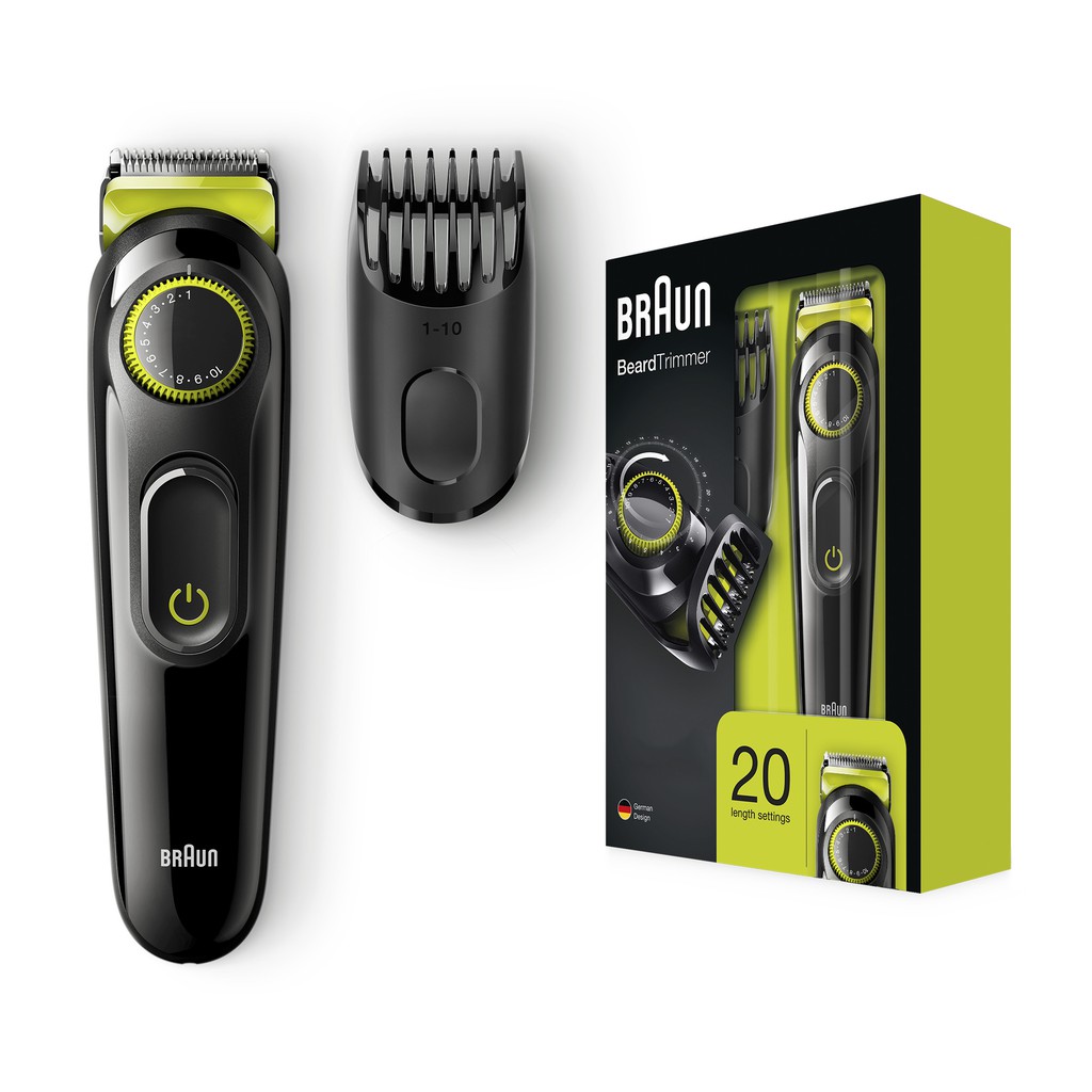 Braun Bt3022 Cordless Hair Beard Trimmer For Men Black Shopee Indonesia