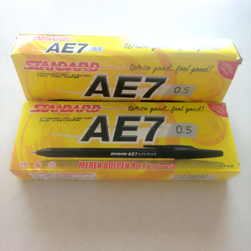 

Bolpen Standard AE7 Hitam 0.5