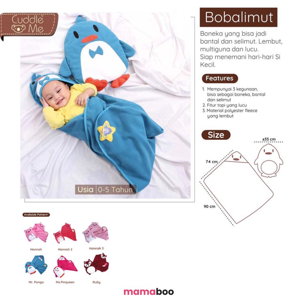 Cuddle Me - Bobalimut bantal Selimut