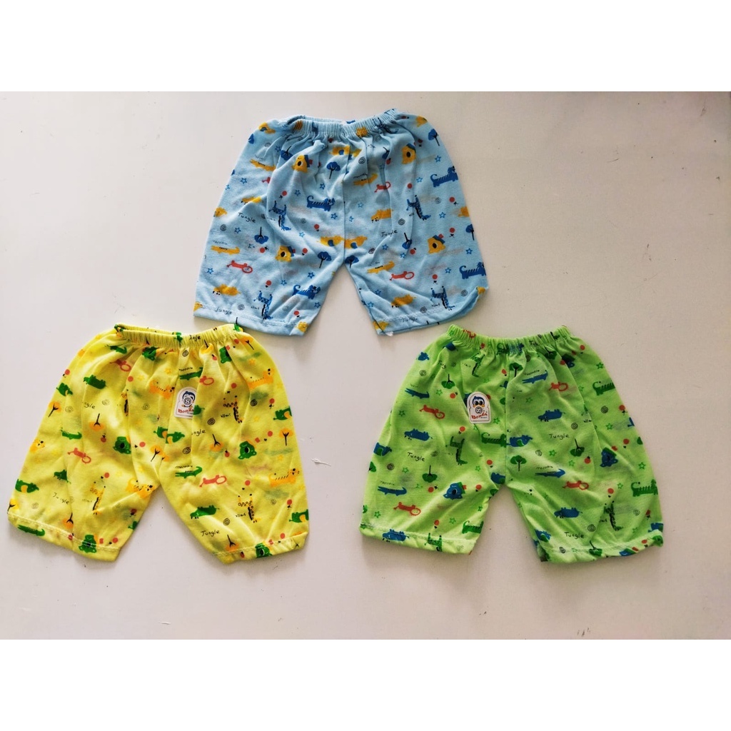 Bonza Celana Pendek Motif JUNGLE Tindas 0-12bln