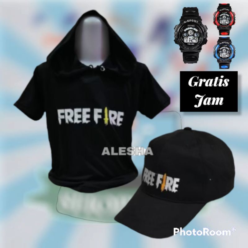 Kaos Hodie/Baju Hodie Anak Laki-laki Karakter FF Murah