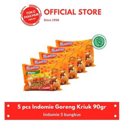 5 PCS INDOMIE GORENG KRIUK 90GR