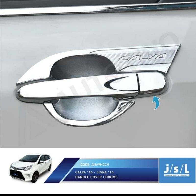 cover handle calya sigra chrome jsl