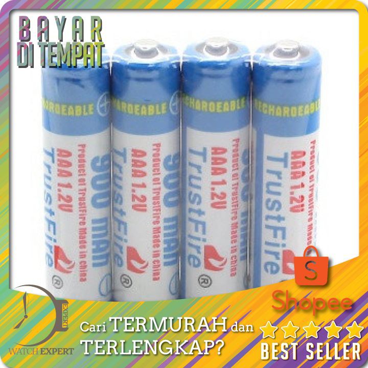 TERMURAH Baterai AAA Rechargeable Ni-MH 900mAh 1.2V 4 PCS