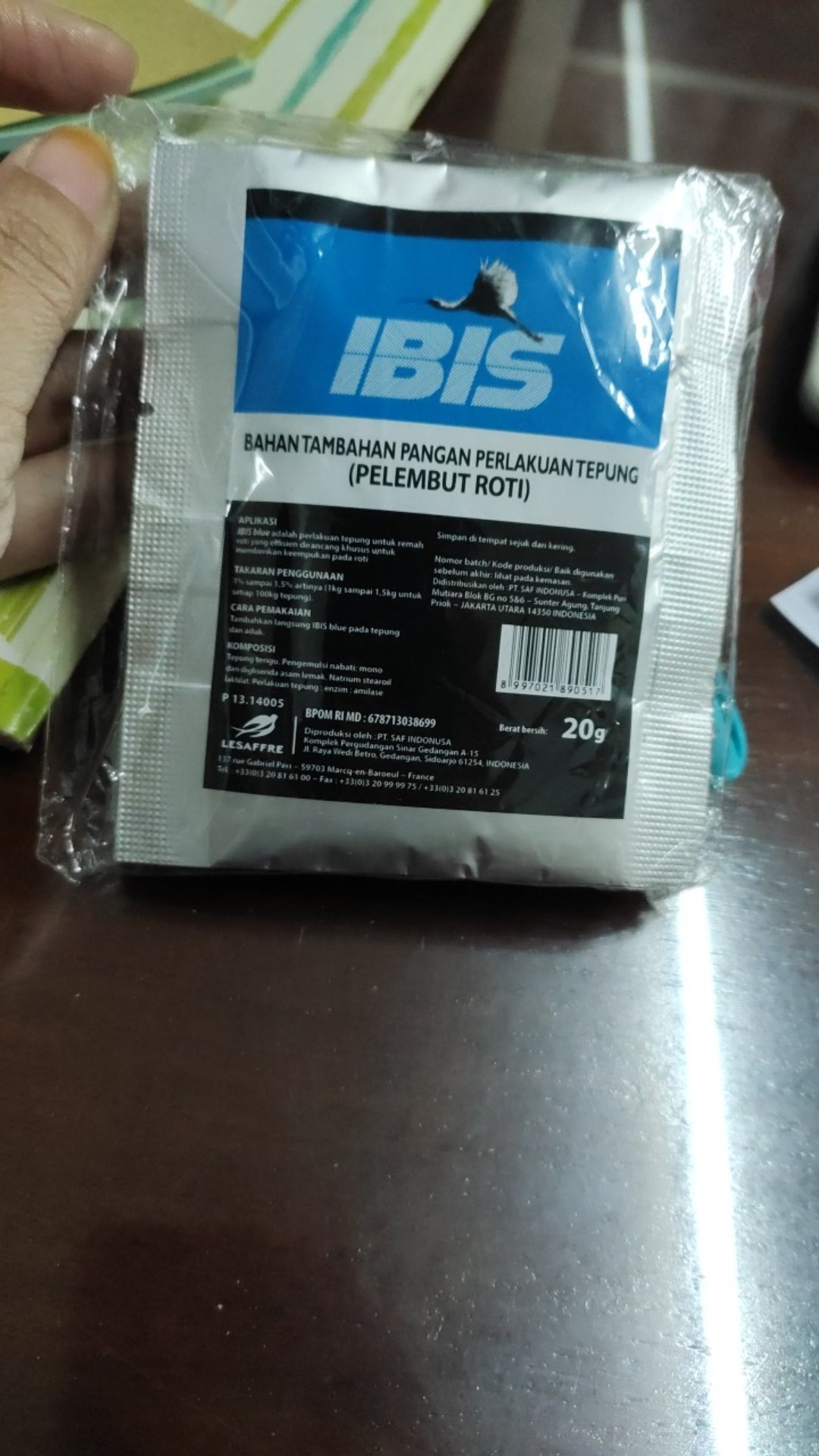 Ibis Blue 20gr Bahan Pelembut Pengempuk Roti