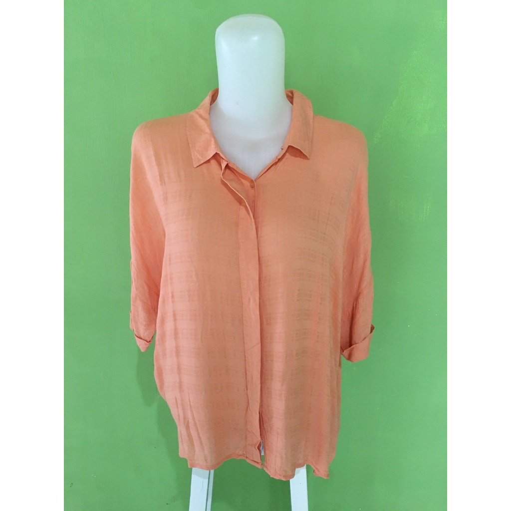 Tom Tailor Denim Peach Shirt - Size M