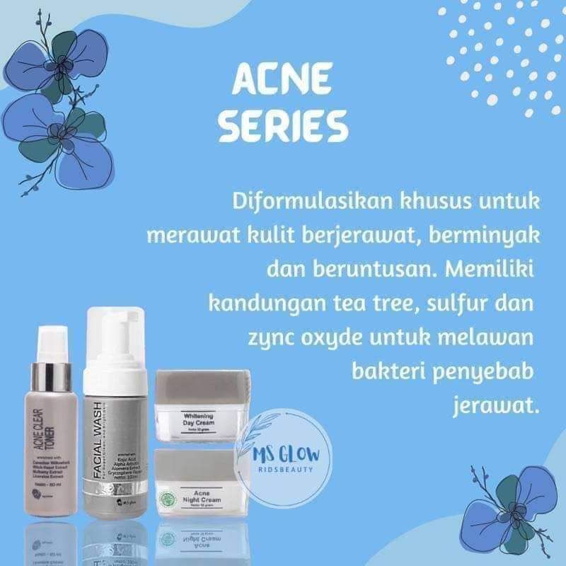 PAKET ACNA/SKINCARE/MSGLOW/BPOM/MURAH