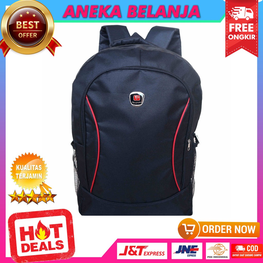 New Arrival Tas Ransel Khusus Cowok Salsa Hitam Berkualitas Keren Kece Tas Sekolah SMP SMA Ekonomis