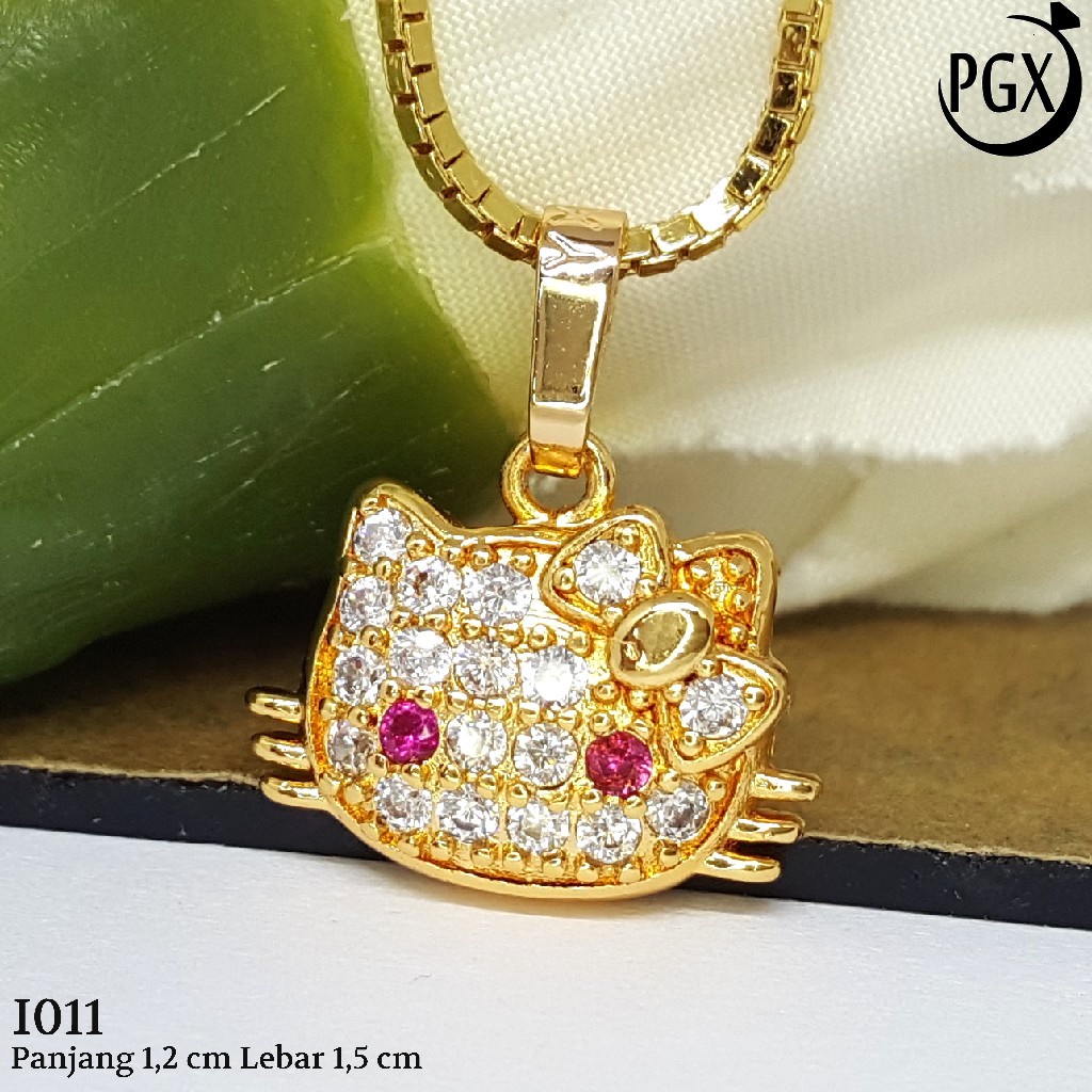 PGX Liontin Kalung Xuping Wanita Aksesoris Fashion Perhiasan Lapis Emas  - I011