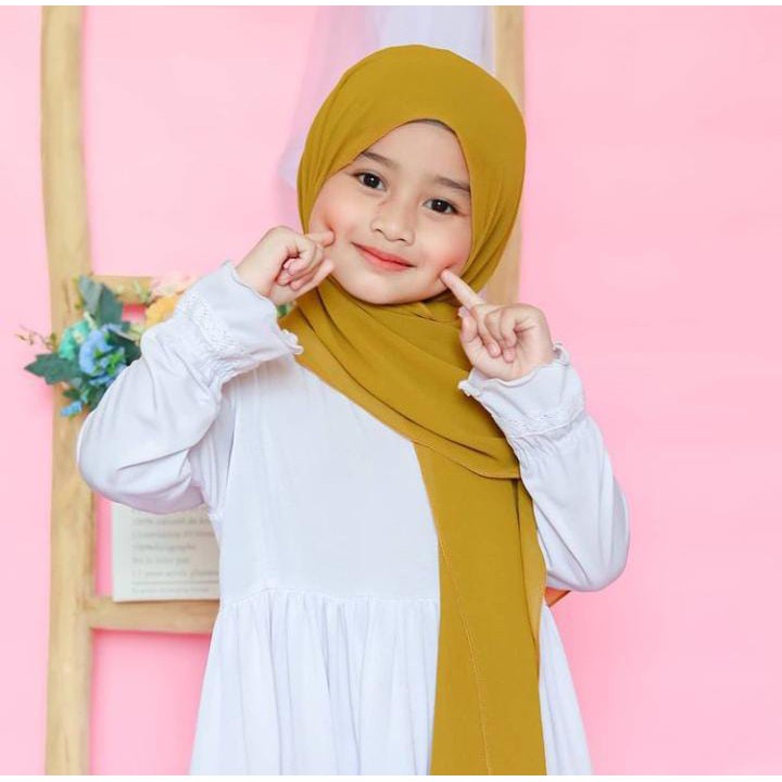 Pashmina Tali Anak / Pashmina Anak Instan / Pasmina Anak 2-10th