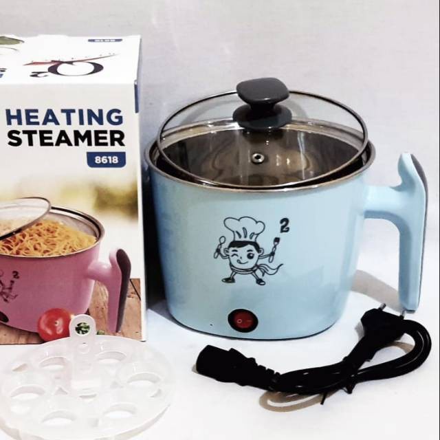 Panci Elektrik panci listrik Travel /Teko mug Elektrik / heating steamer Q2 original type 8618