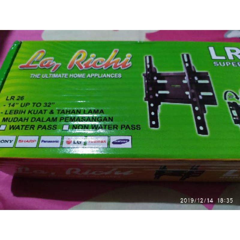 LA RICHIE BRACKET/BREKET/BRAKET TV LCD LED (14&quot;-32&quot;)