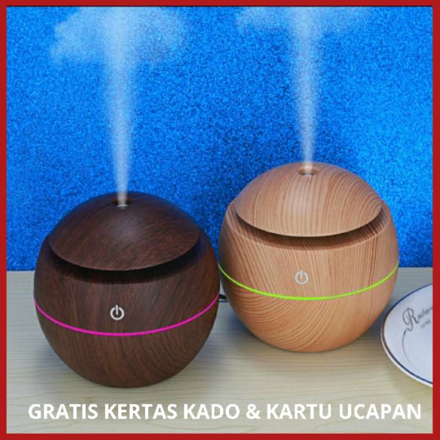 [ ORIGINAL &amp; BERGARANSI ] Air Purifier Motif Kayu Pelembab Udara Humidifier