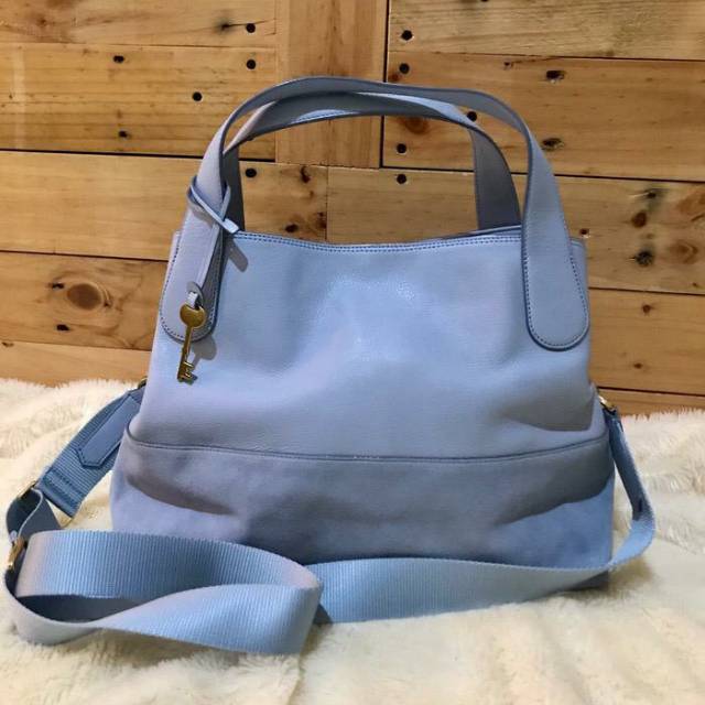 Fossil maya satchel blue