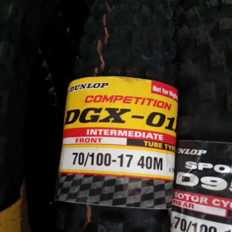 ban trail Dunlop dgx-01 ring 17 ukuran 70-100/17