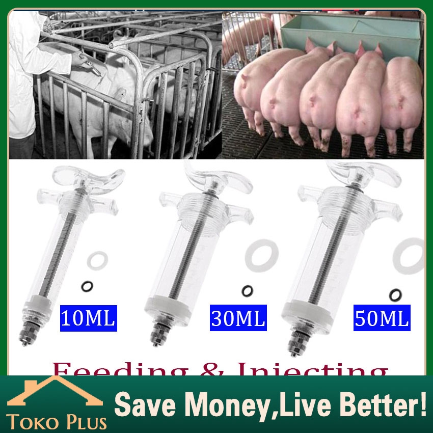 Adw 10 ML Alat Suntik Spuit Syringe Suntikan Tabung Mika Sapi Babi Kambing Kuda Anjing Dll Alat