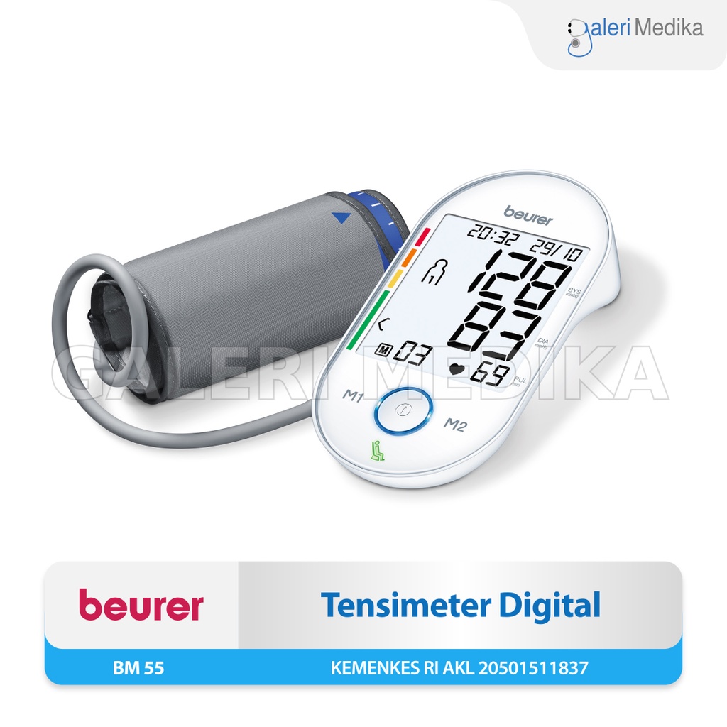 Tensimeter Digital Beurer BM-55 / BM55 / BM 55 - Alat Ukur Tekanan Darah