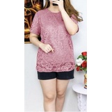 PROMO ATASAN BRUKAT GLITER SIFANA BLOUSE TERBARU PREMIUM |BLOUSE SIFANA FULL BRUKAT L-XL/Atasan sifana/blouse terbaru