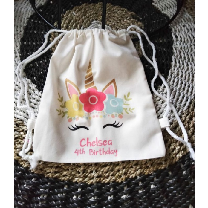 tas ultah blacu tas serut blacu backpack