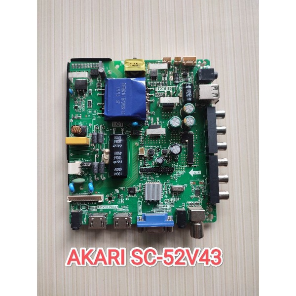 MB MAINBOARD MOTHERBOARD MOBO TV LED AKARI SC-52V43 52V43 AKARI 43