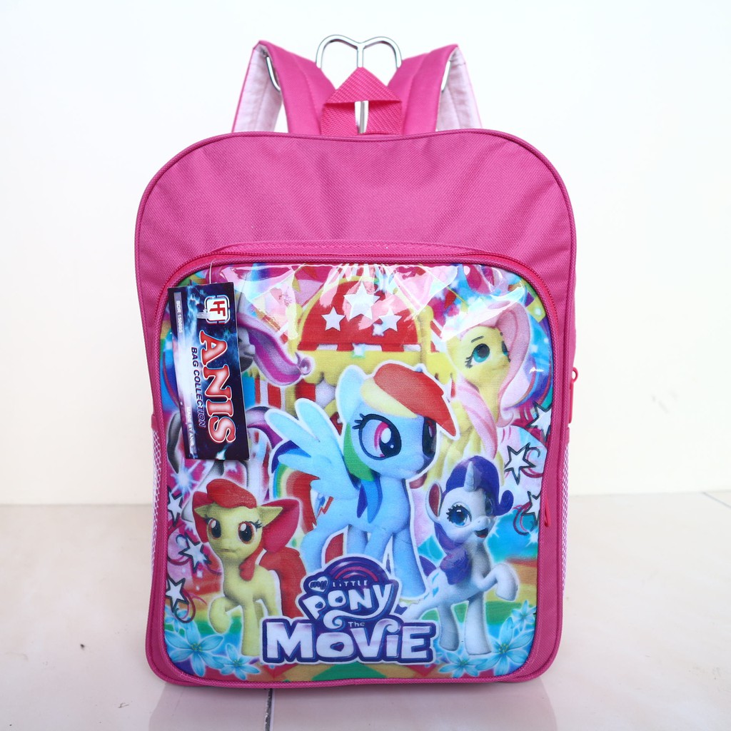 Tas Ransel Pony Kecil Pink Tas Punggung Anak Sekolah TK PAUD Playgroup