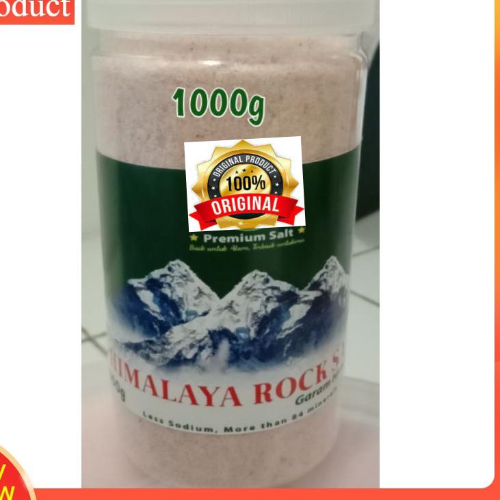 

Terjangkau - Garam Himalaya / Ibnu Sina Original Himsalt Product of Pakistan 1Kg