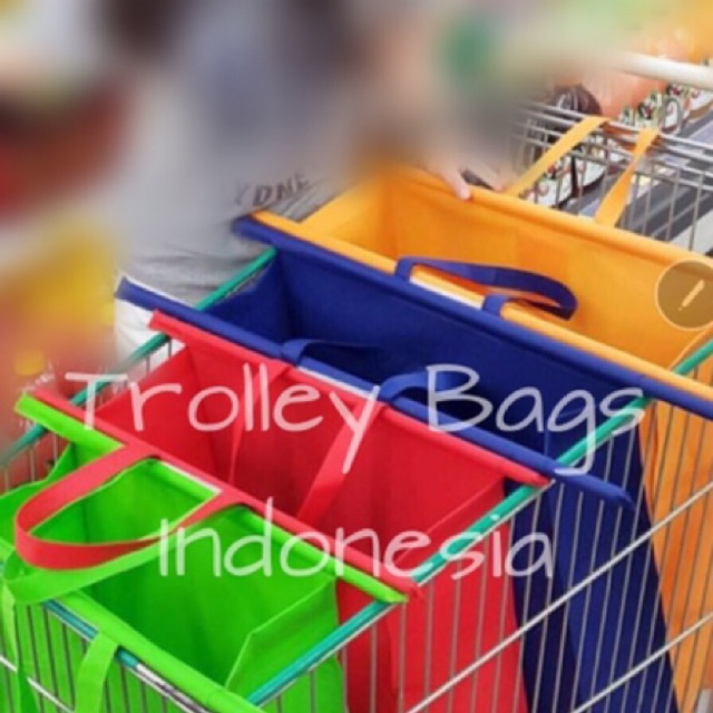 Tas Belanja Supermarket - Trolley Bag - Kantong Trolley Supermarket - Tas Supermarket - Tas Go Green