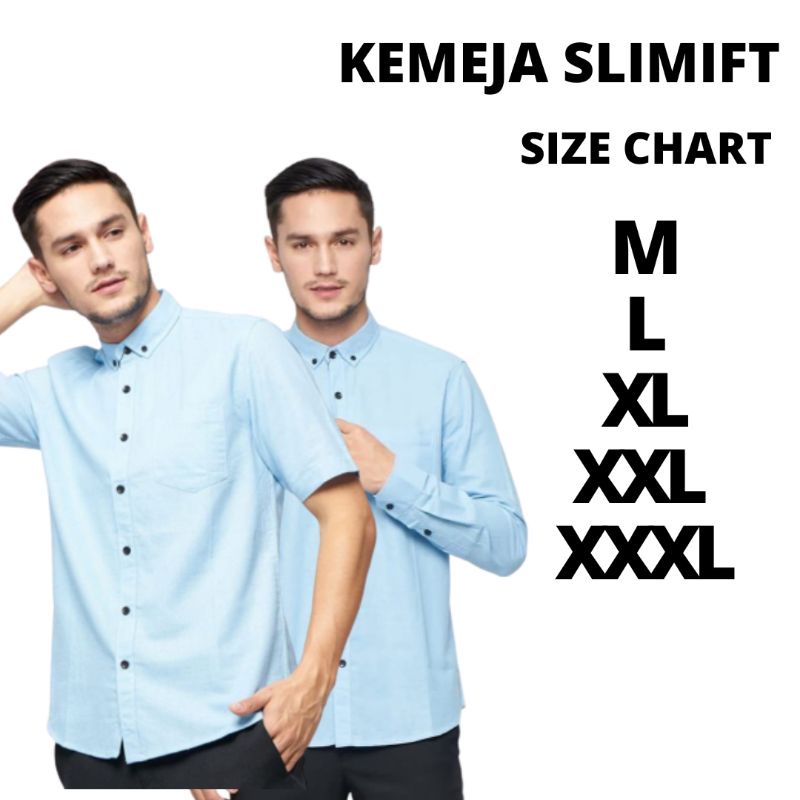 kemeja pria polos biru muda soft blue hem cowok biru muda soft blue  lengan pendek kemeja pria lenga