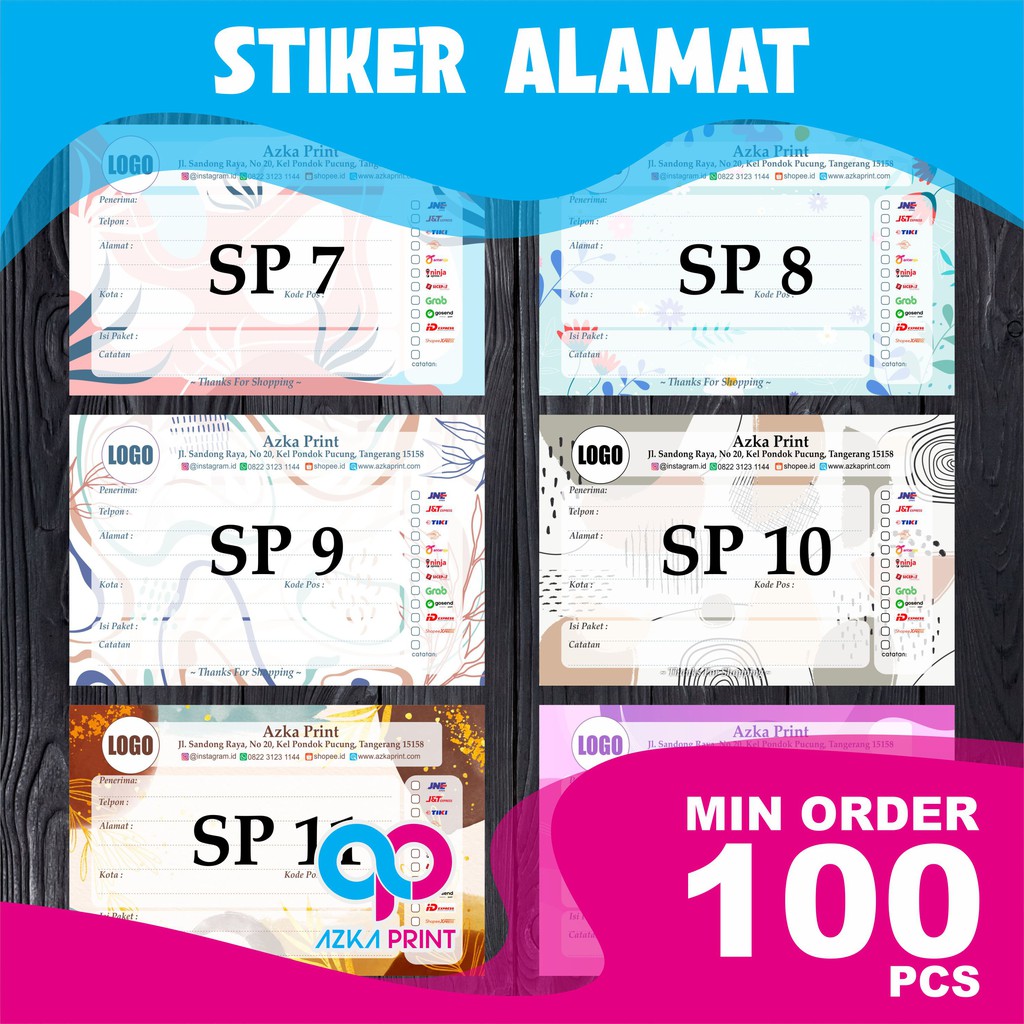 

STIKER PENGIRIMAN ABSTRAK - LABEL PENGIRIMAN ONLINE SHOP